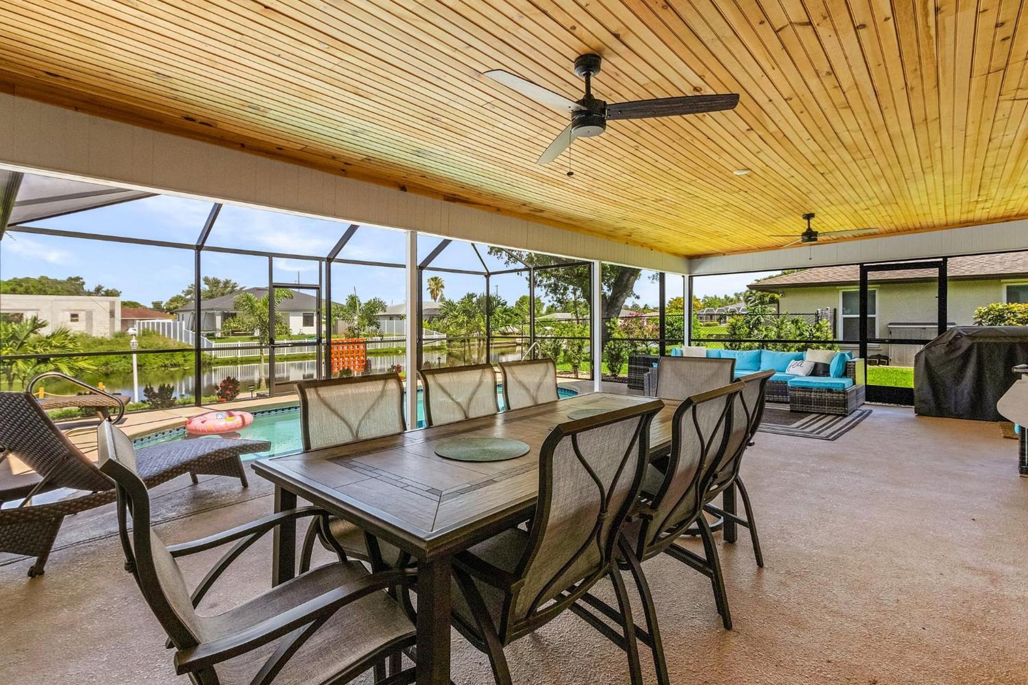 Cozy Retreat, Heated Pool, Water Canal, Bikes,3 Bedroom Cabo Coral Exterior foto